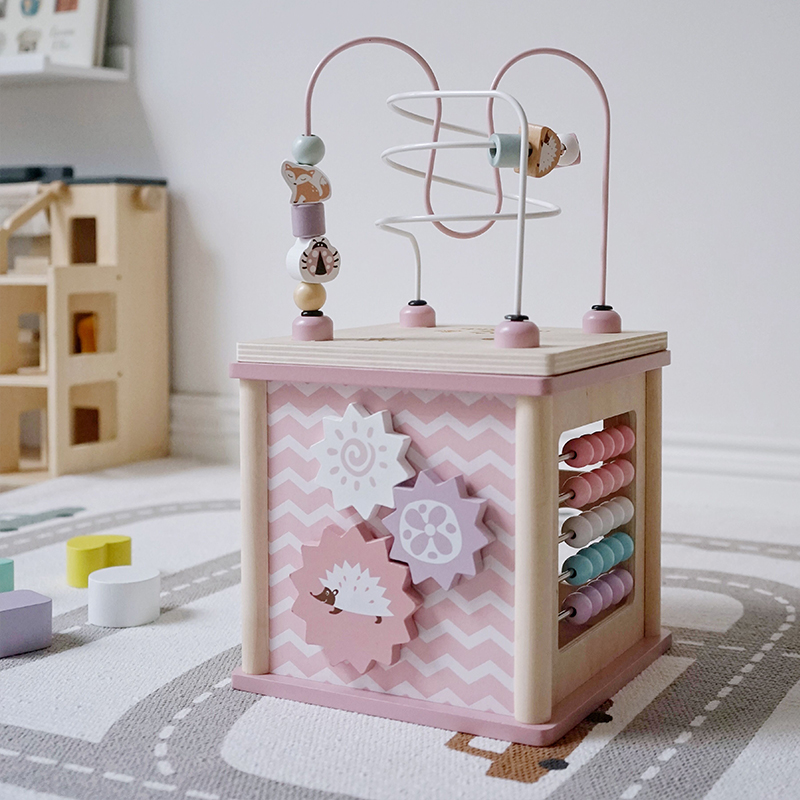 Activity Cube - Baby Pink